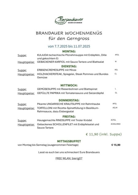 Brandauer Gerngross Mittagsmenue KW28