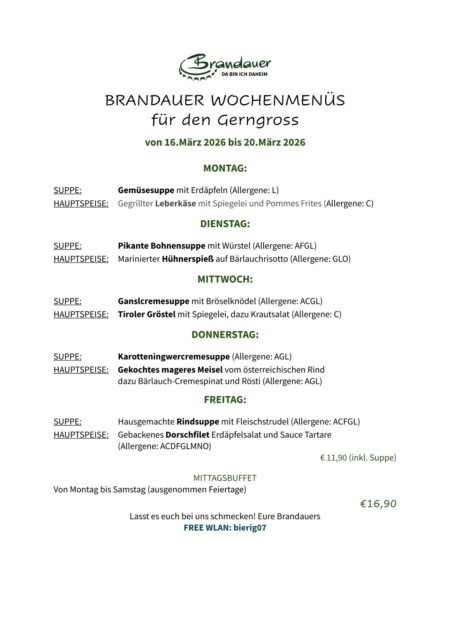 KW 12 Brandauer Mittagsmenue Gerngross