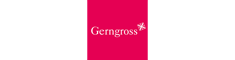 GERNGROSS Logo. GERNGROSS lettering in white in front of red-pink background